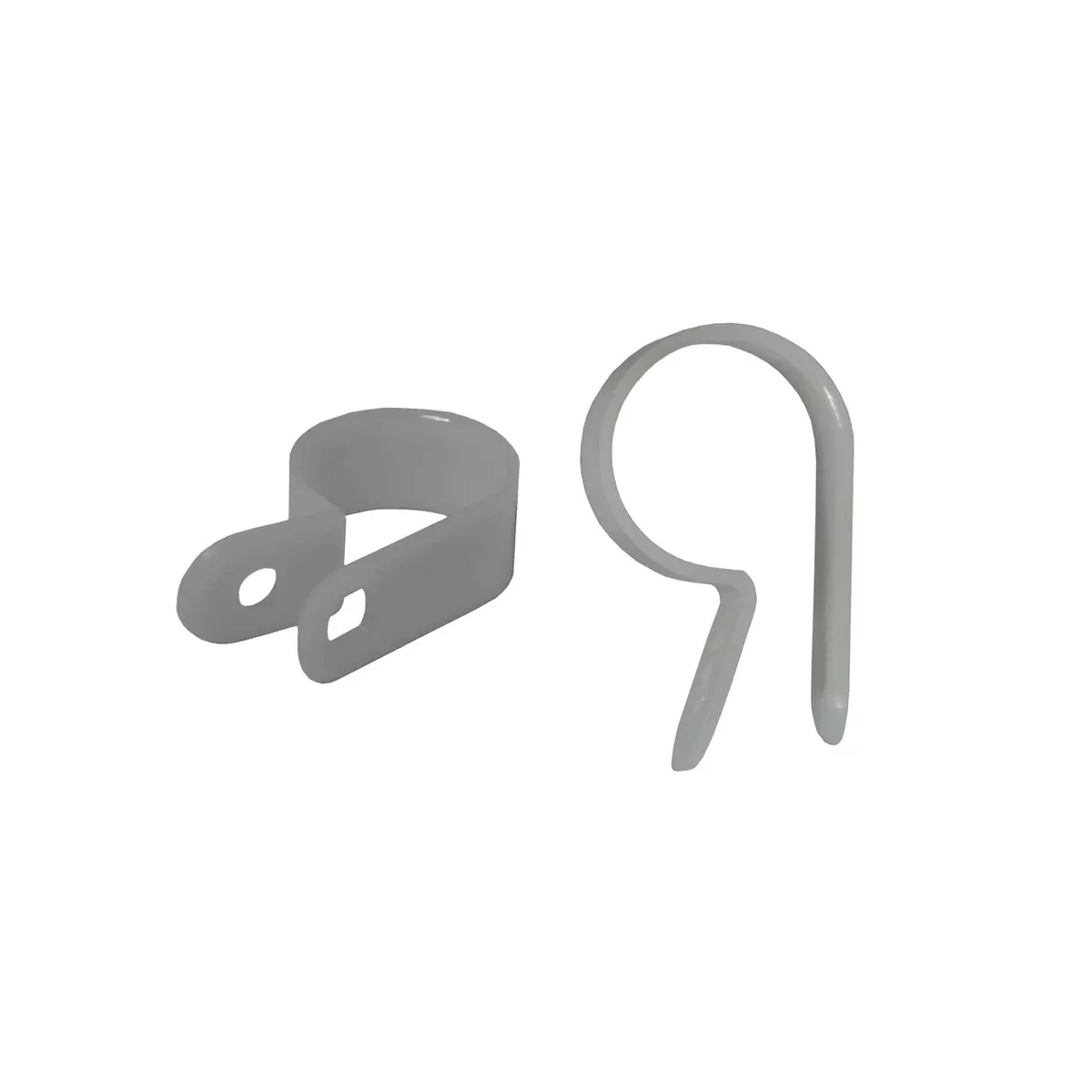 PKG 100 - 1/2 IN WHITE NYLON CABLE CLAMP-CLW12-100