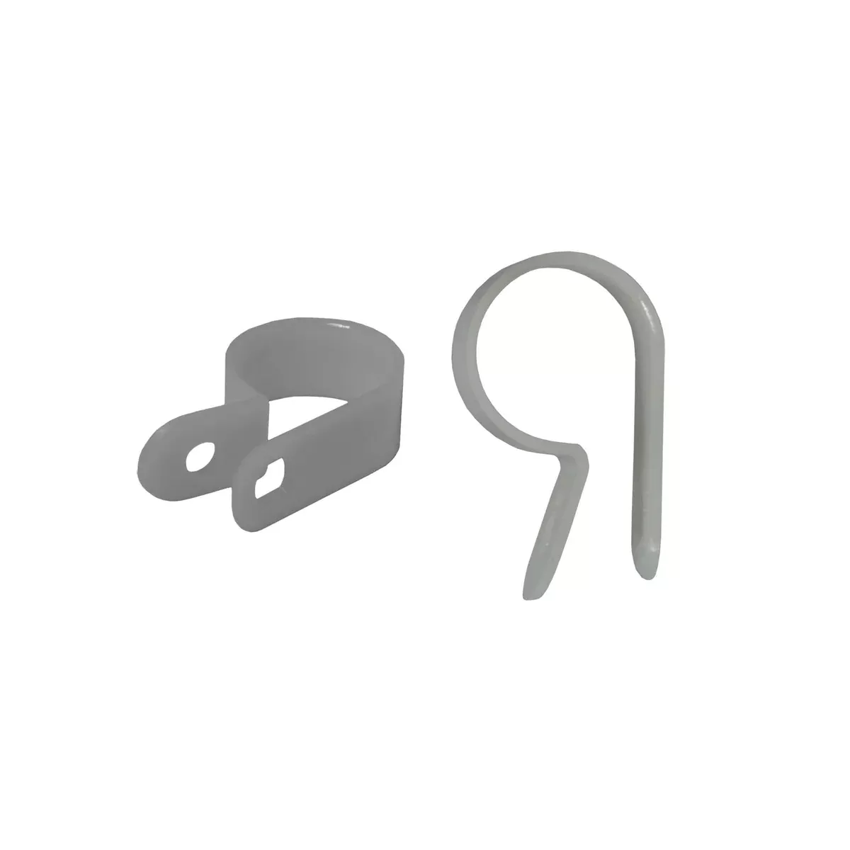PKG 100 - 1/4 IN WHITE NYLON CABLE CLAMP-CLW14-100