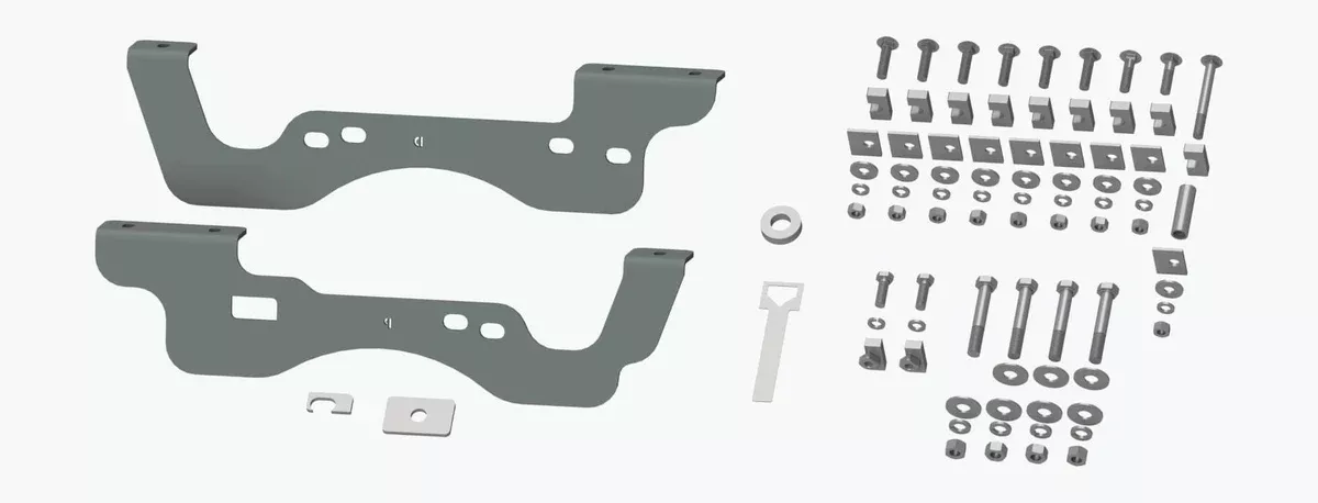 RAIL INSTALL BRACKETS 17-26 SUPER DUTY-RVR2406