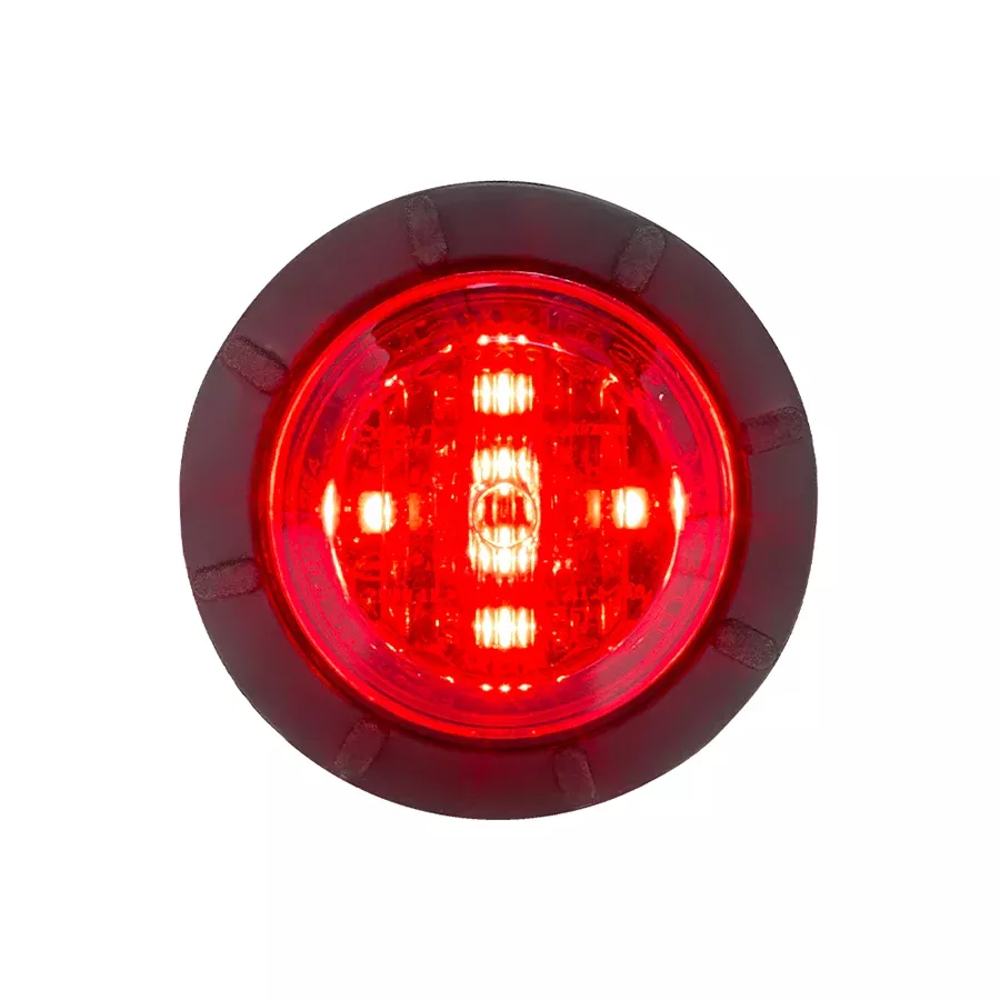 Red Marker Clearance3/4" Mounting 1.25" Round P2/P3/PC2