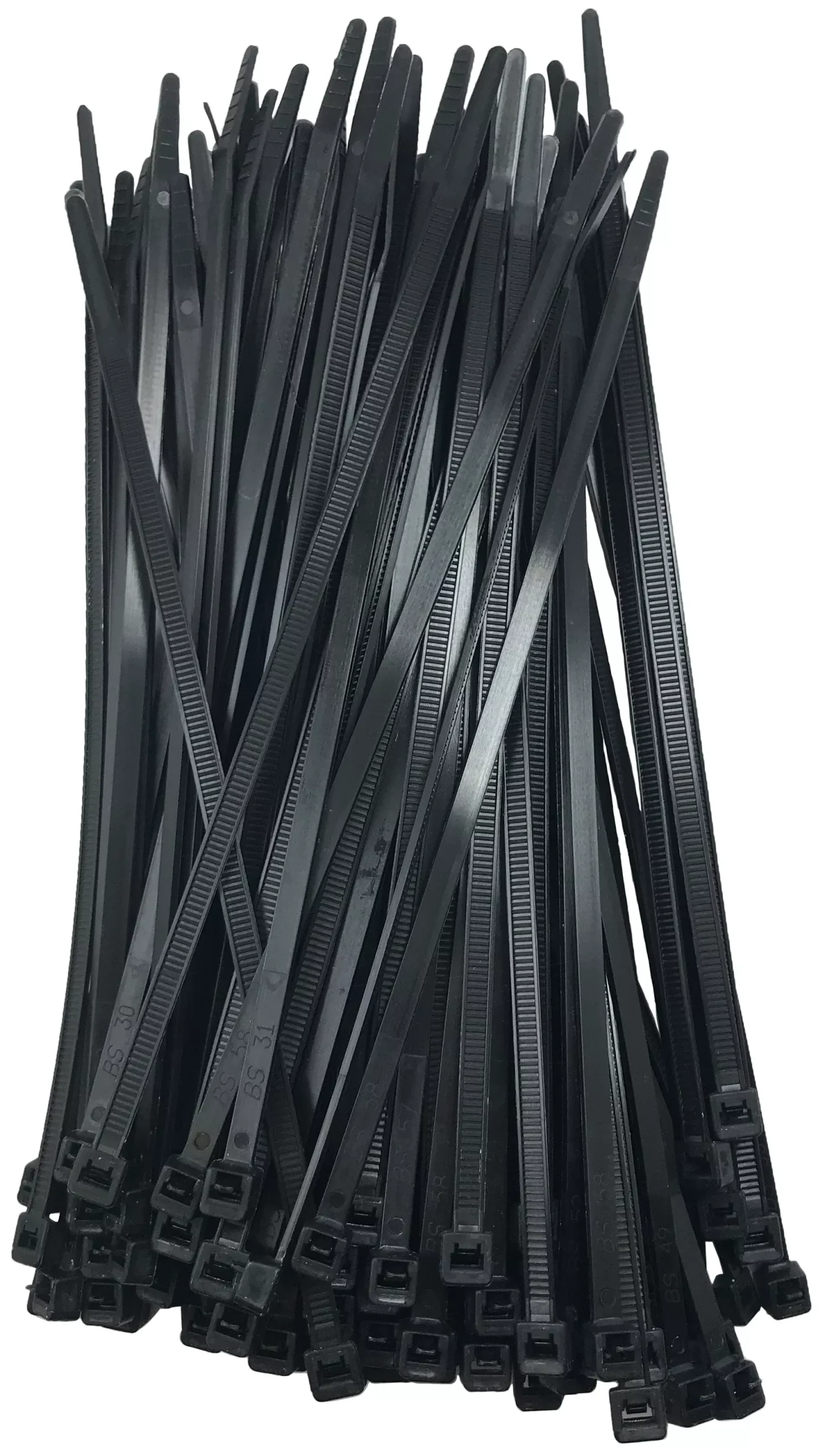 Releasable Black 7" Inch Cable Ties 50 lbs - 100 Pack