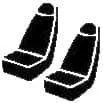 SEAT CVR HIGH BACK-TR43-3-GY