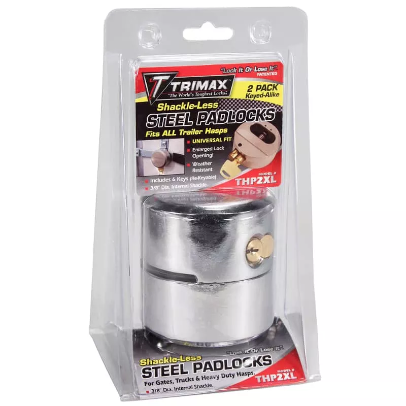 SHACKLE TRAILER LOCK 2PK-THP2XL