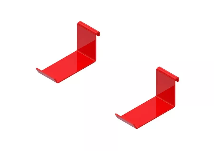 SHELF MOUNTED LADDER HANGER (PAIR)- RED-65-1001-03