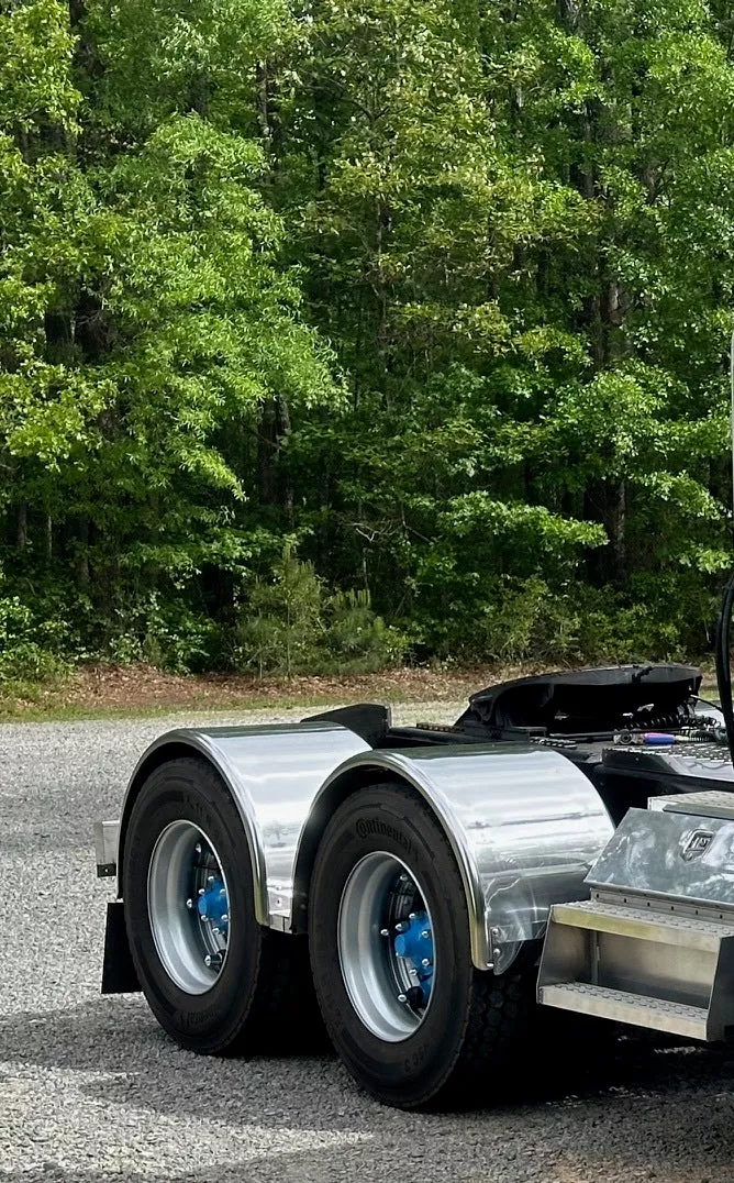 Single Axle 80" Smooth Rolled Edge Round Fender