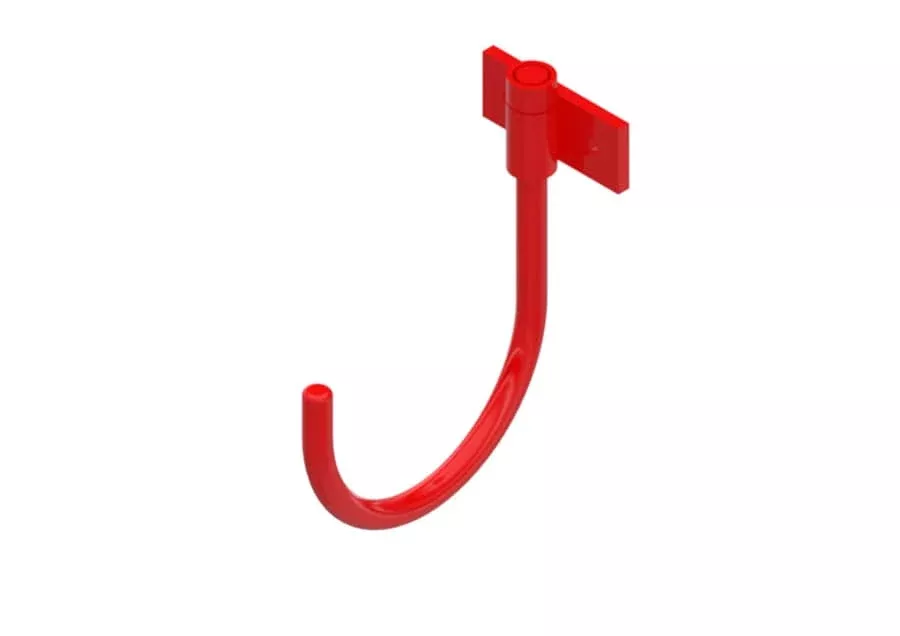 SINGLE SWIVEL HOOK - RED 4-1/2" OPENING-65-1002-03