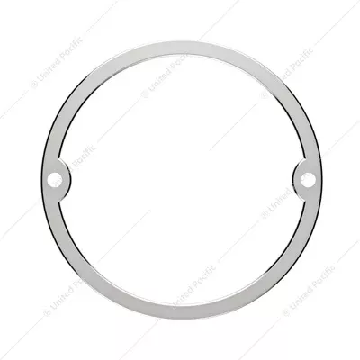 Stainless Steel Low Profile Cab Light Bezel