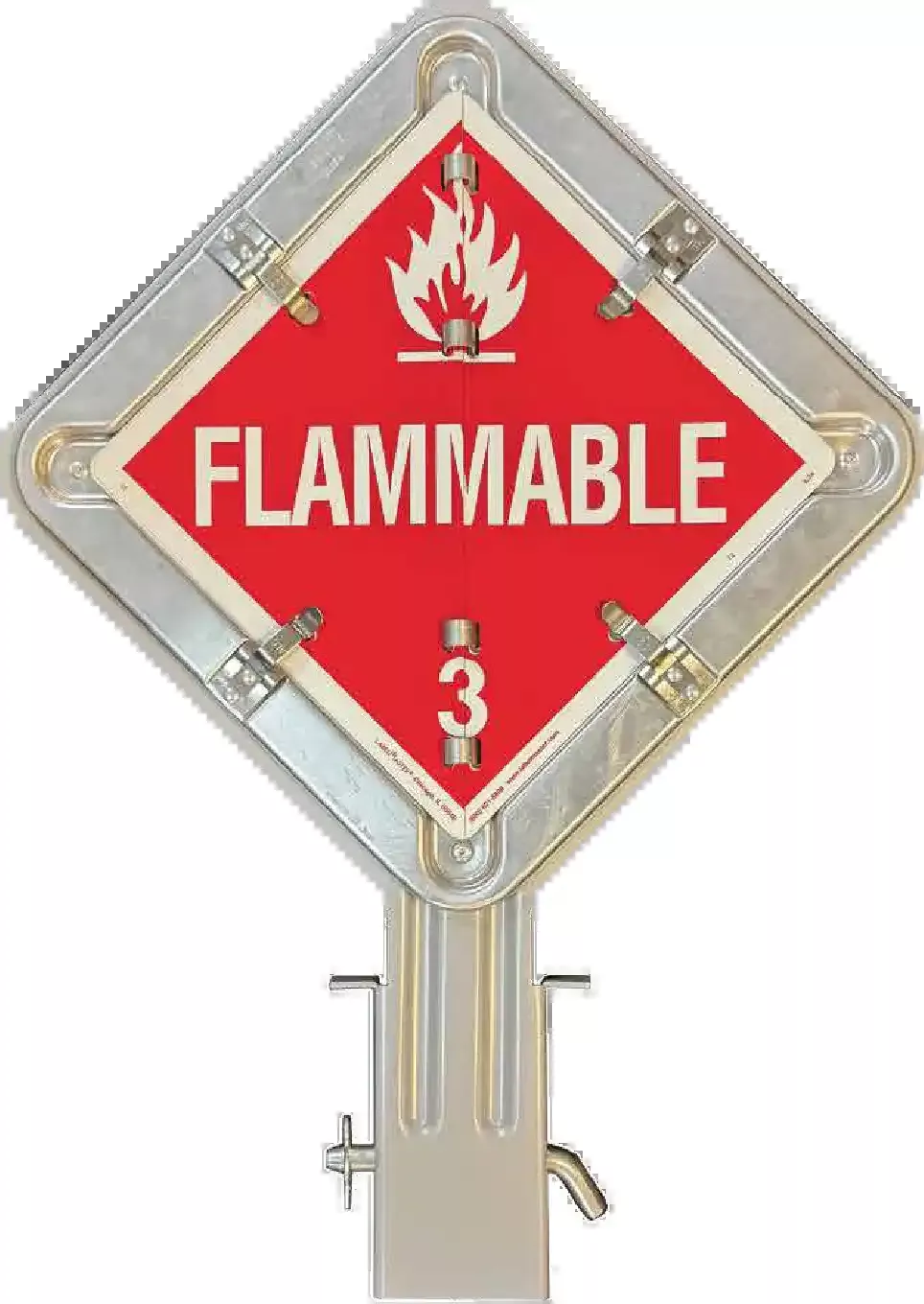 STAKE POCKET PLACARD HOLDER