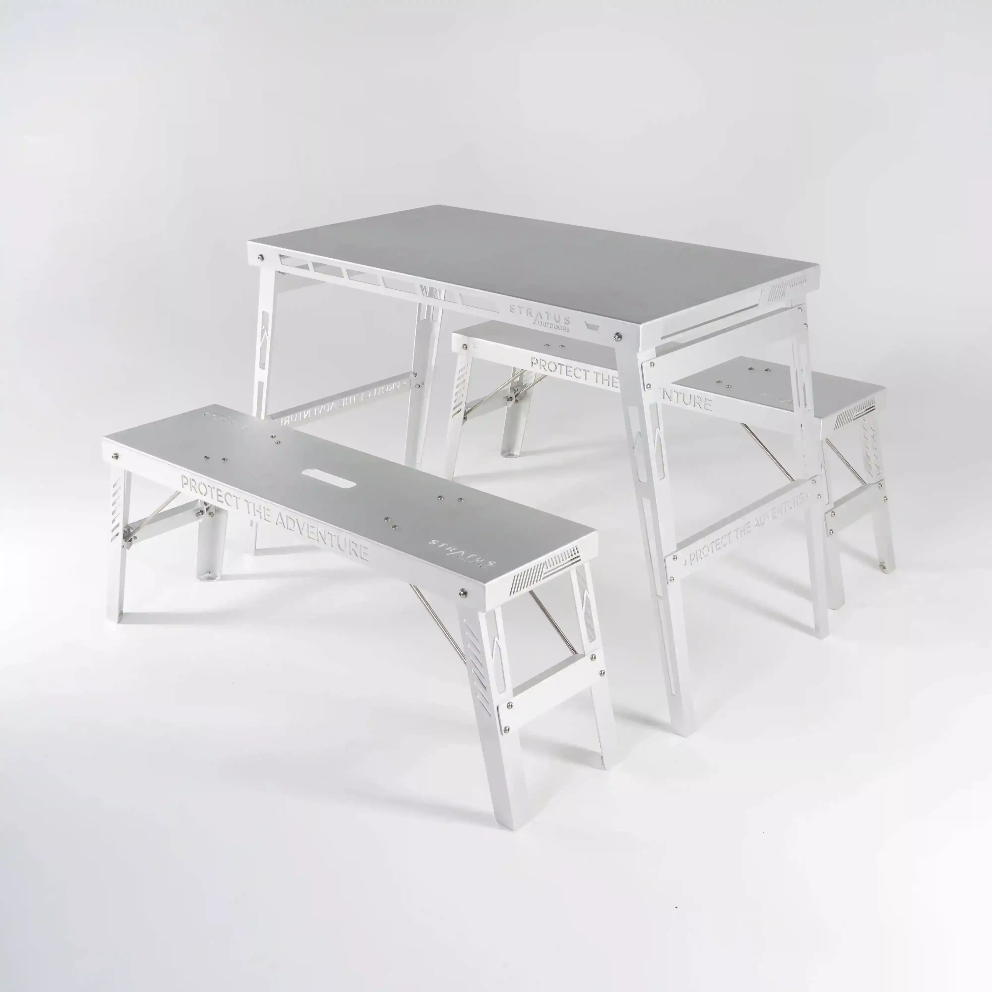 Stratus Outdoors Table and Bench Bundle