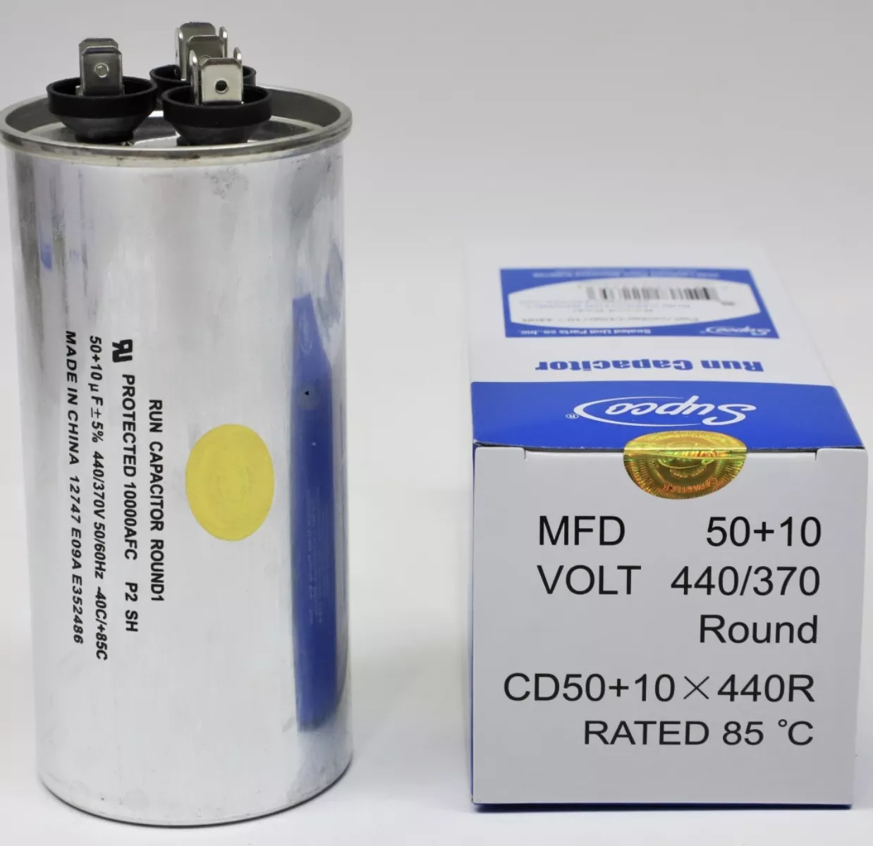 SUPCO Dual RUN Capacitor CD50+10X440R