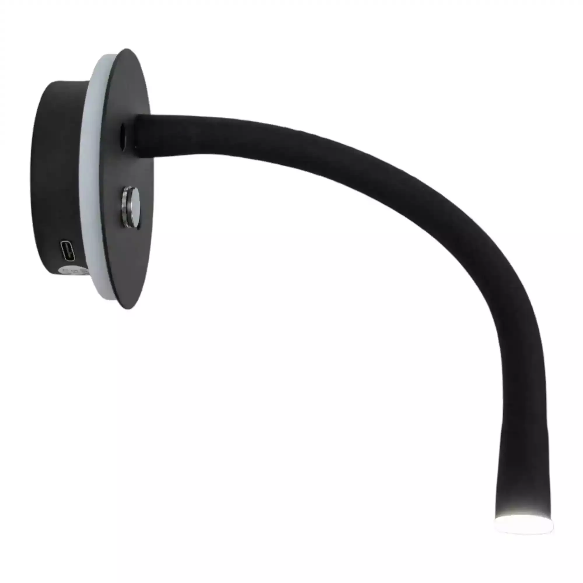 Supex 80mm LED Caravan Reading Light With USB-C Flexible Arm