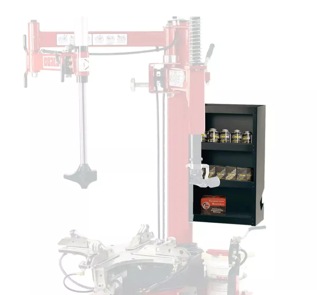 Swing Arm Tire Changer Storage Cabinet