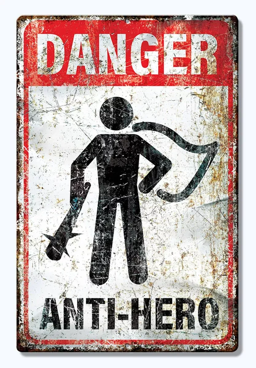 TIN SIGN ANTI HERO-7104