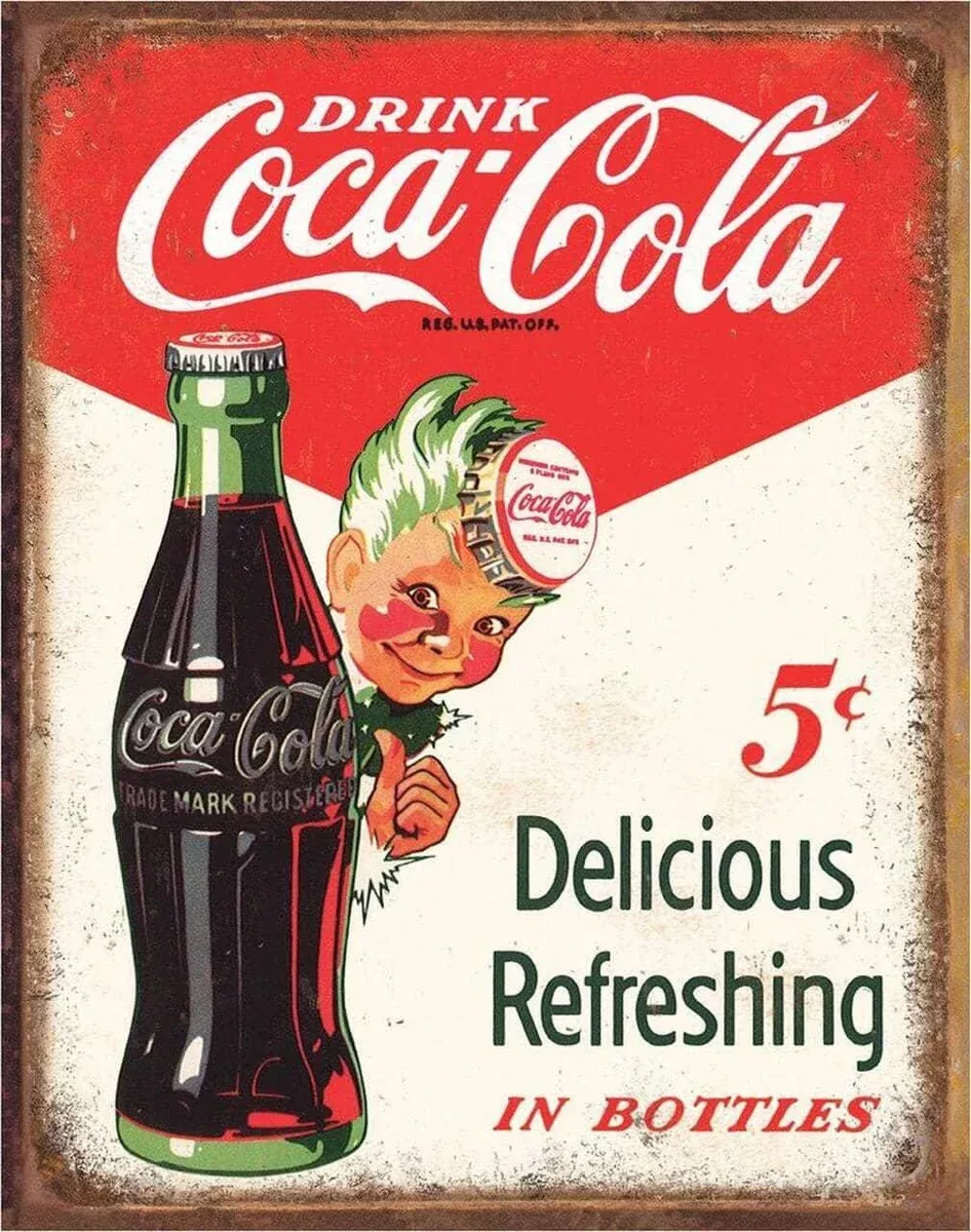 TIN SIGN COKE-SPRITE BOY-2168
