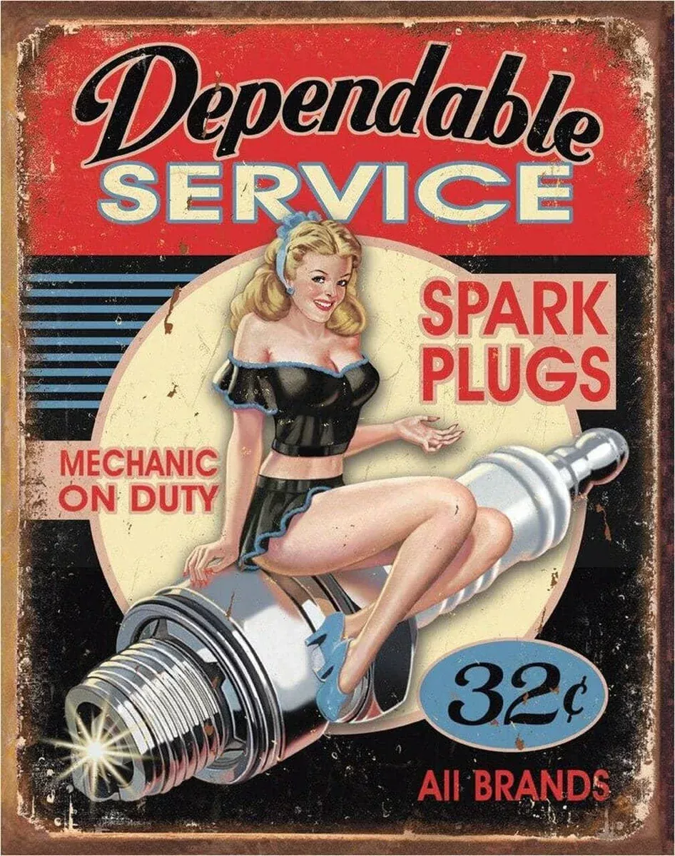 TIN SIGN DEPENDABLE-1991