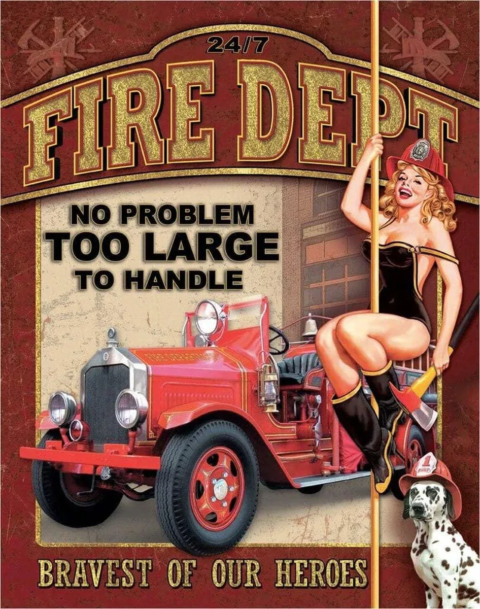 TIN SIGN FIRE DEPT. --1720
