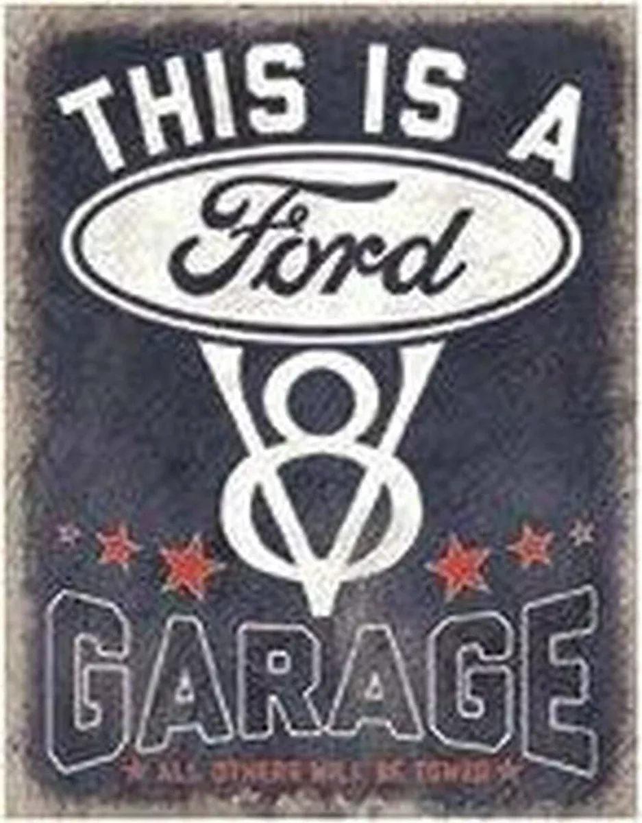 TIN SIGN FORD GARAGE-2394