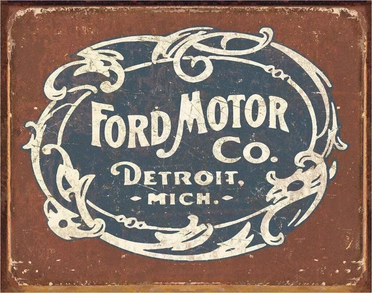 TIN SIGN FORD HISTORIC-1707