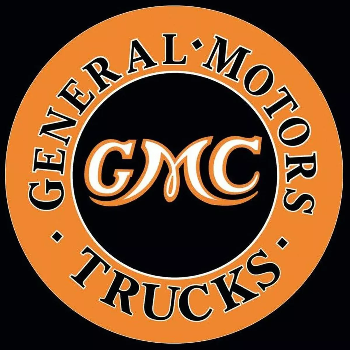 TIN SIGN GMC TRUCKS-1012