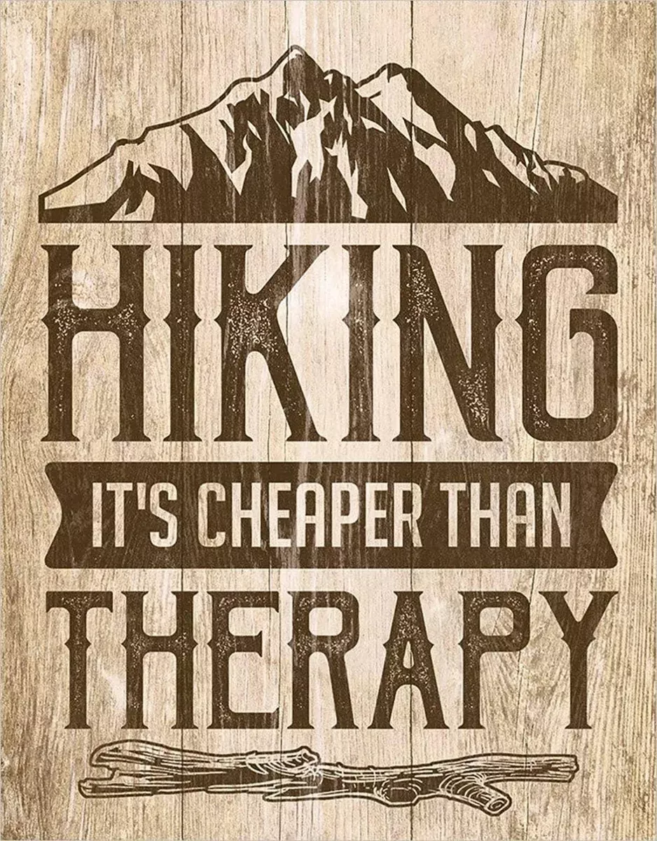 TIN SIGN HIKING THERAPY-2368