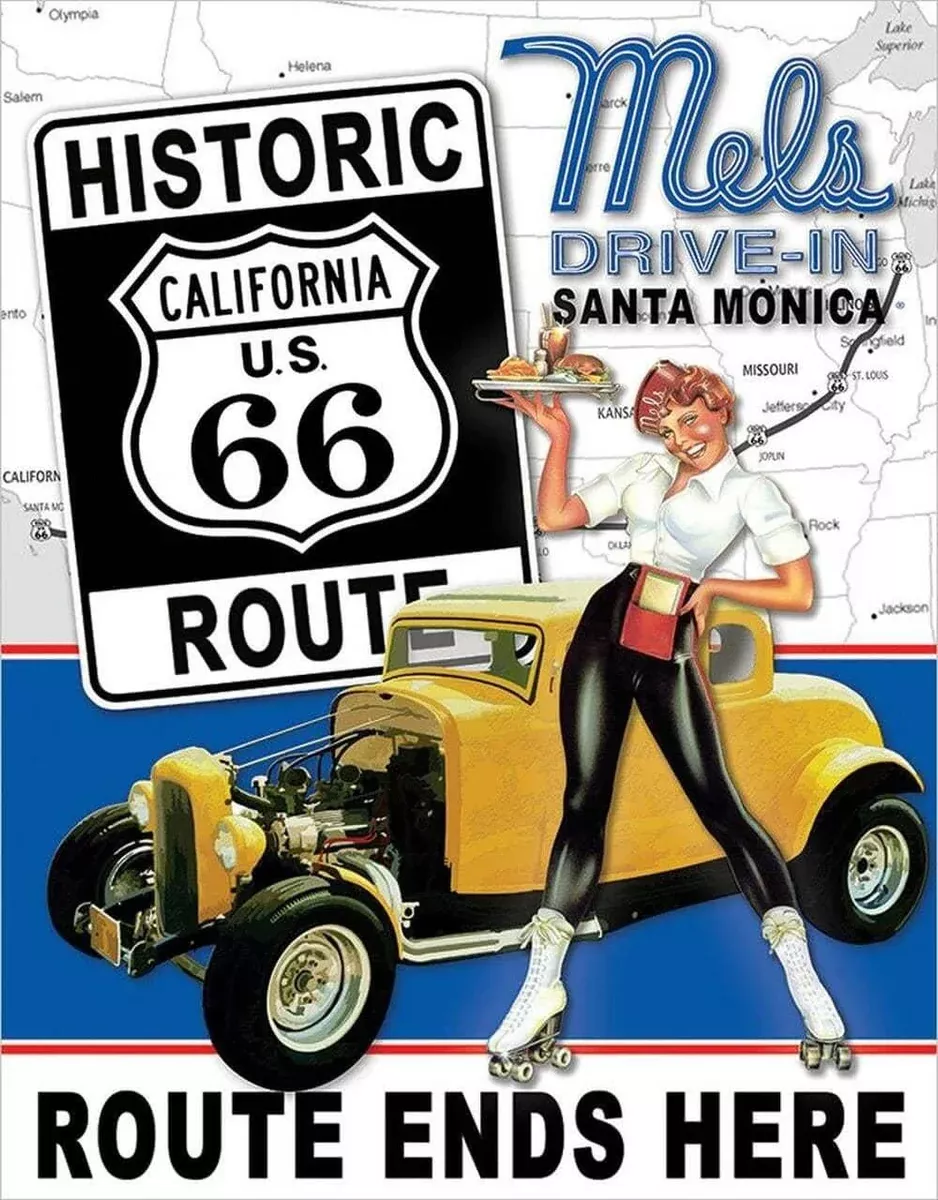 TIN SIGN MELS DRIVE-IN-2289