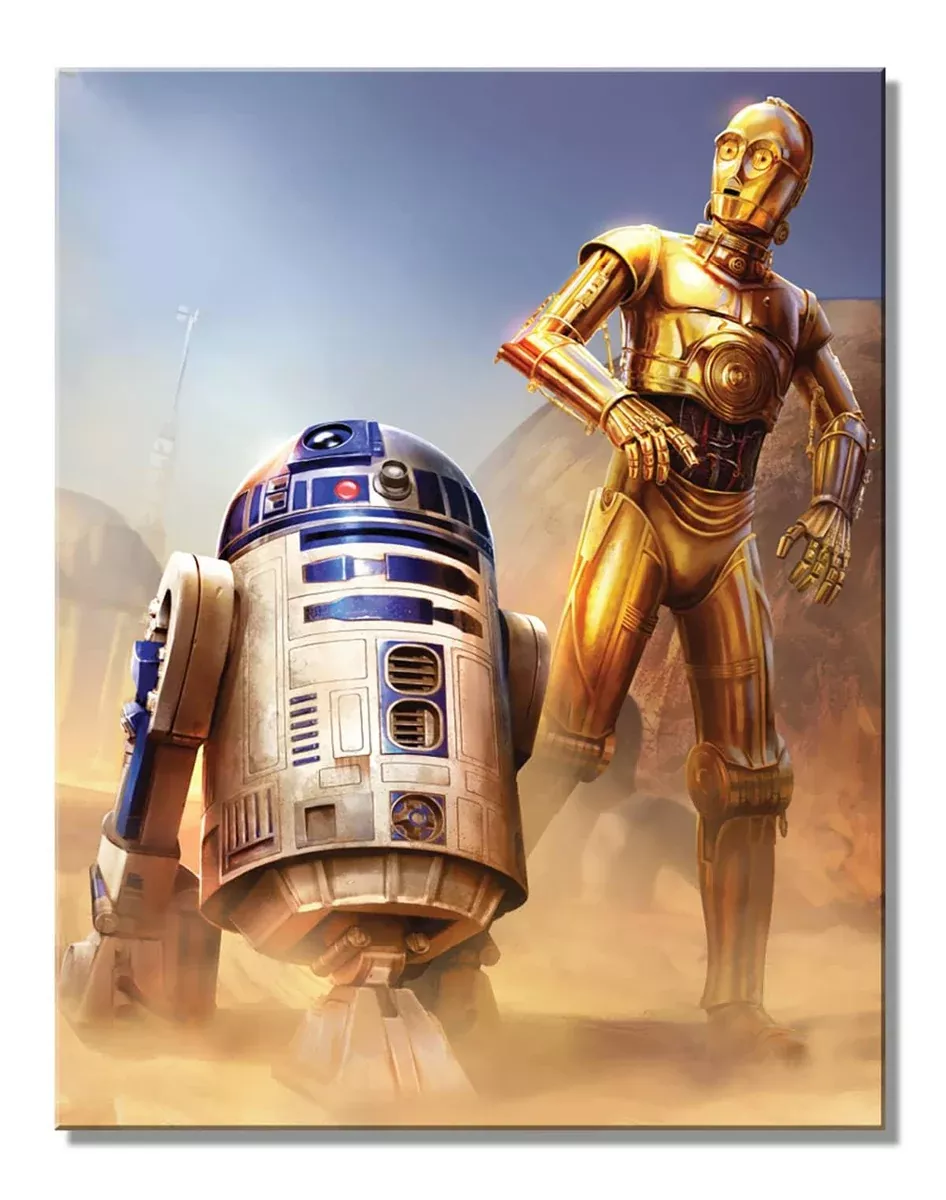 TIN SIGN STAR WARS C-3PO AND R2D2-2768