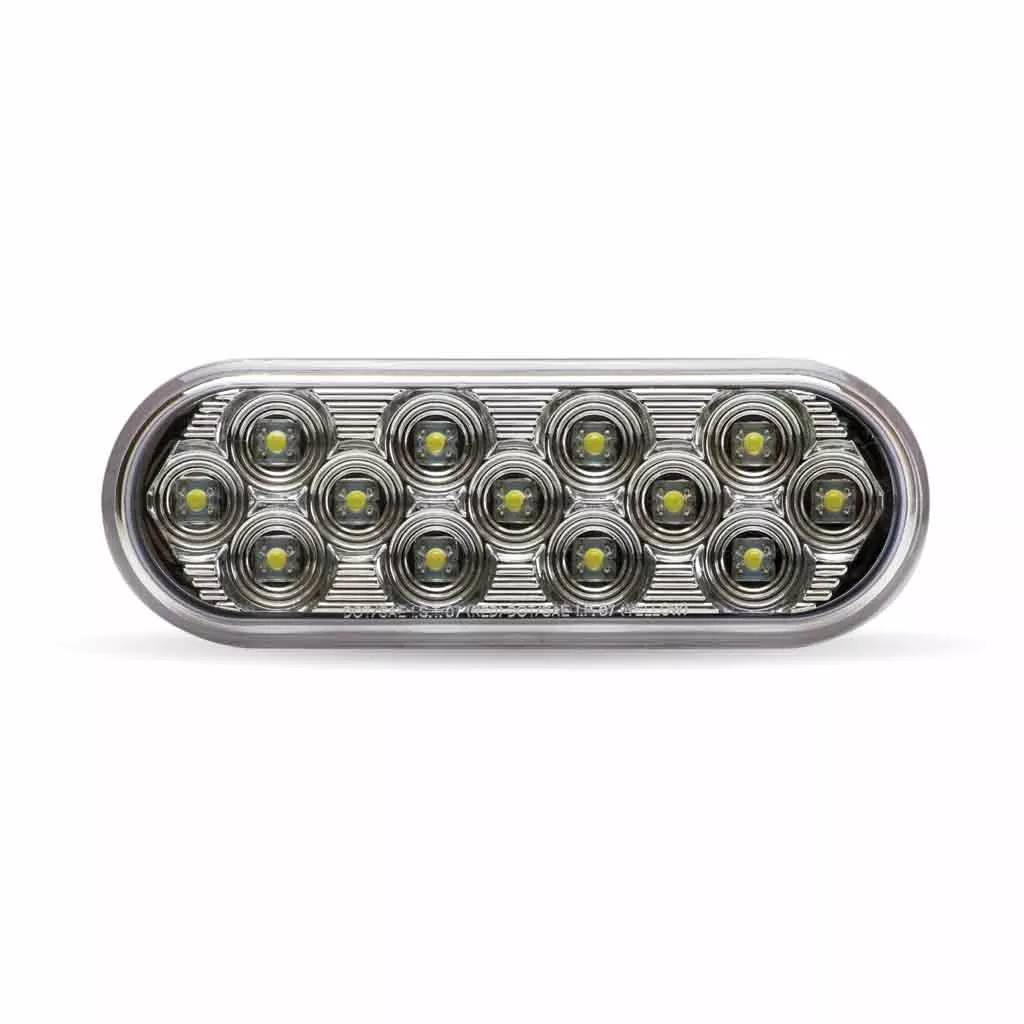 Trux 6" Oval Mirror LED Light - 13 Diode Stop/Turn/Tail, DOT