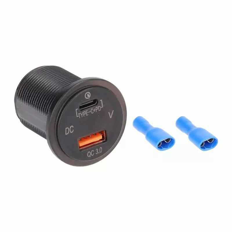TYPE C & USB 3.0 CHARGER-IBR117