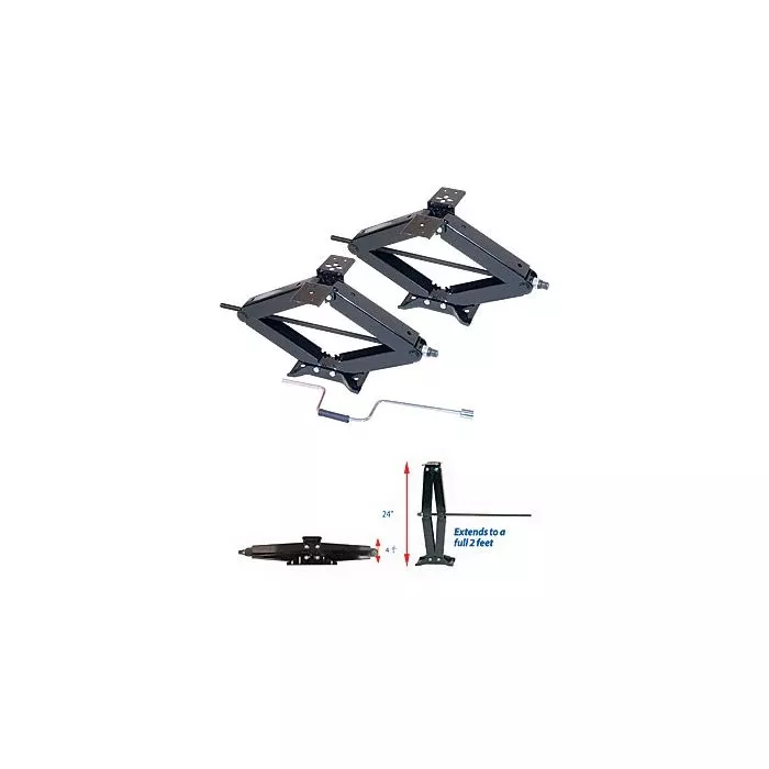 Ultra-Fab 24″ 5,000lb Scissor Stabilizer Jack – 2 Pack