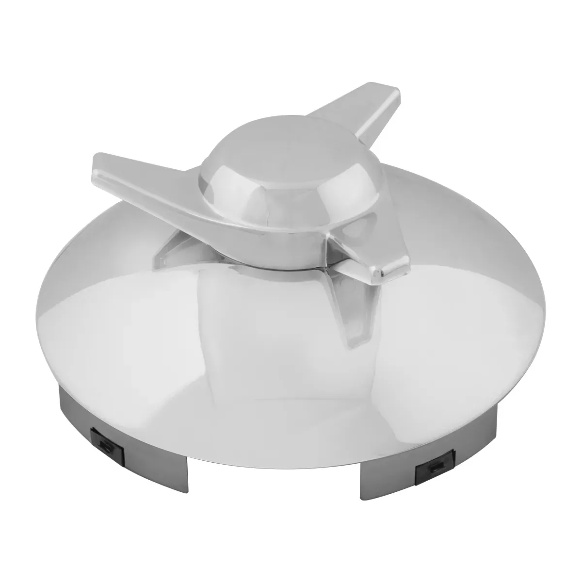 Universal Front Hub Cap Notched & with Wing Spinner - Passenger