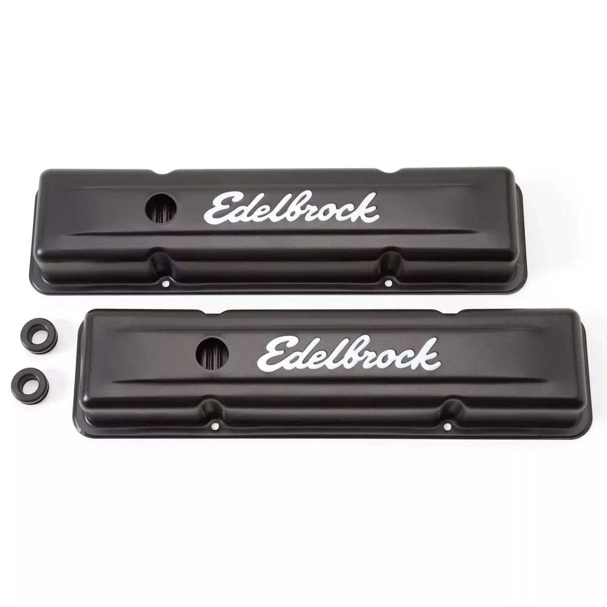 VALVE COVERS BLACK CHEV-4443