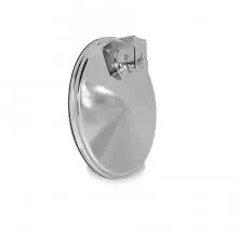 Velvac Chrome Convex Mirror - 3-Screw Mount, Wide View for Trucks