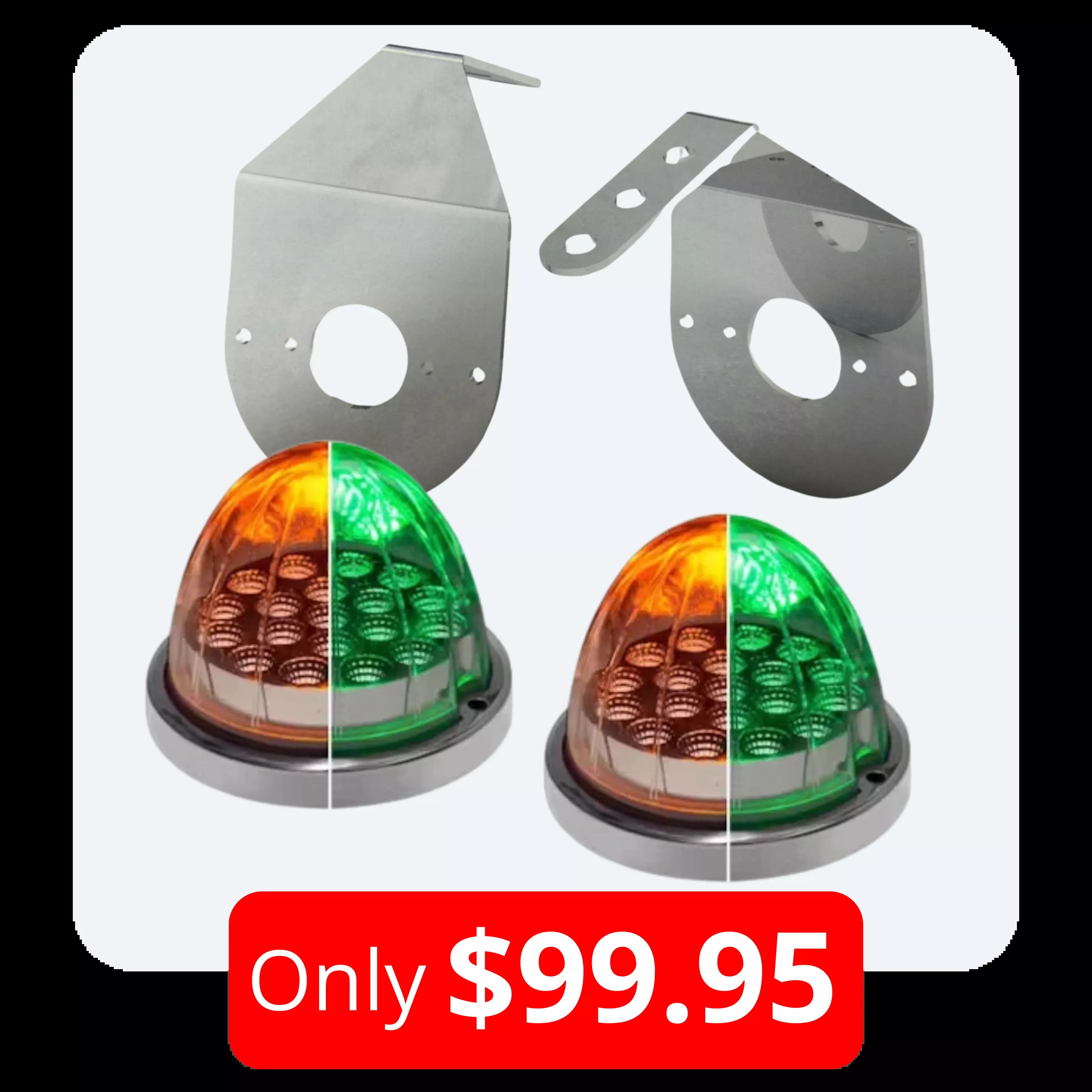 Watermelon Mirror Mount & Lights Bundle (Pr)